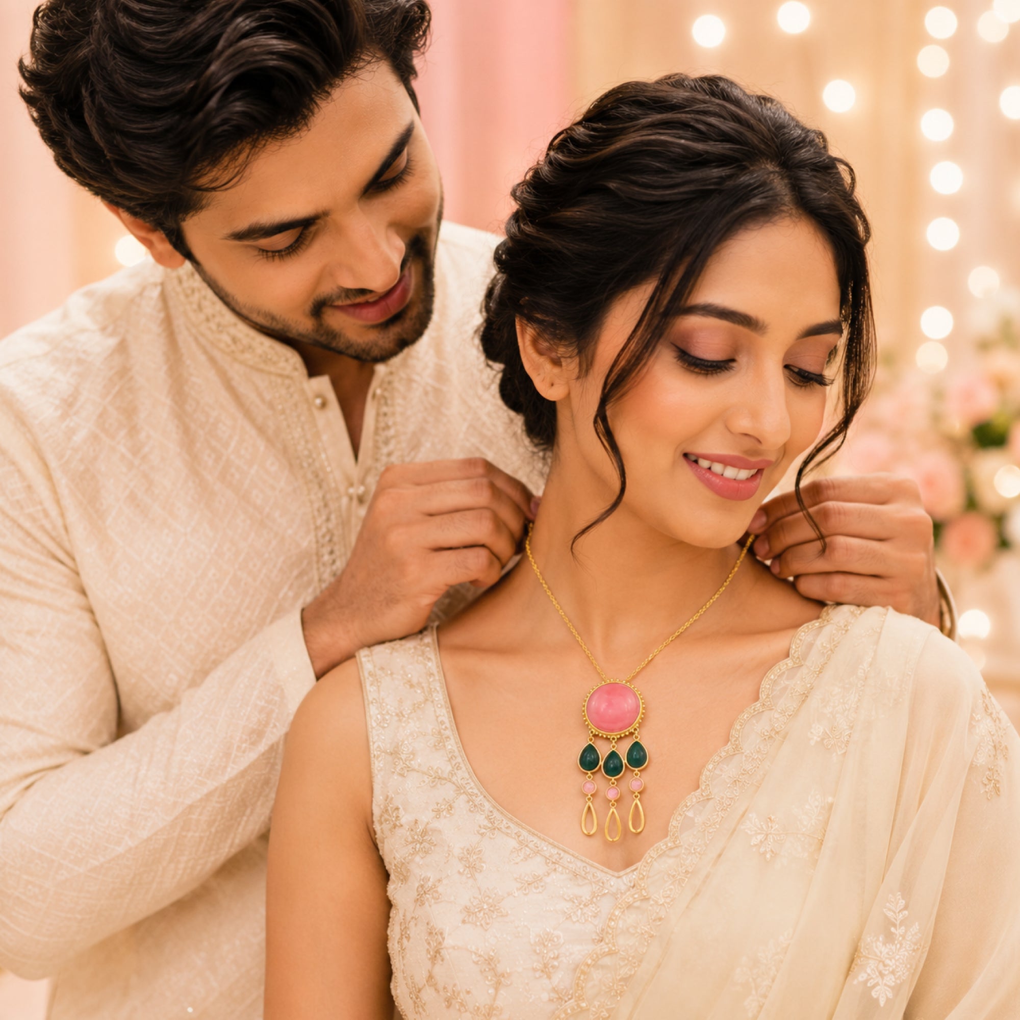 Stellabello Verona Gold Plated Stud Earrings for Women & Girls | Designer Artificial Jewellery Earrings with Aqua Blue Natural Stones | Premium Party, Wedding, Festive & Everyday Fashion Earrings