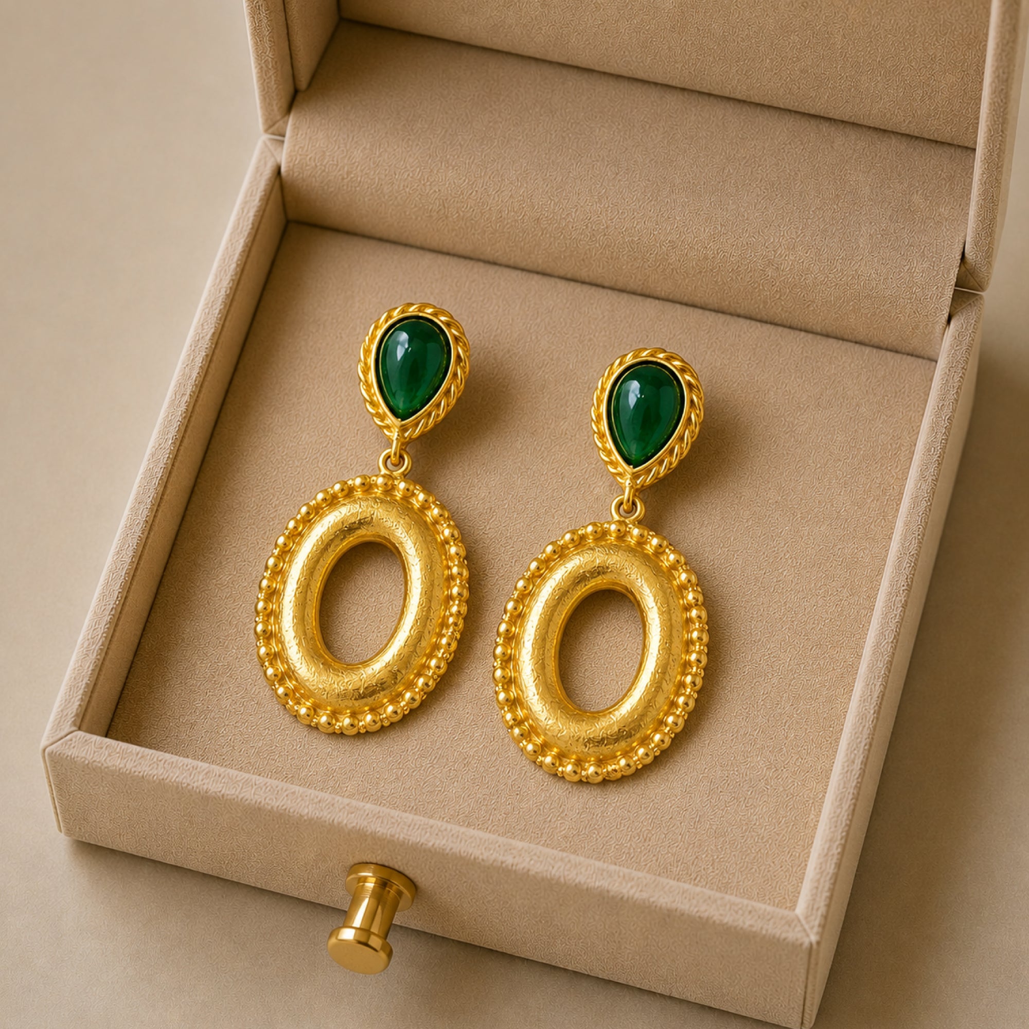 Stellabello Elara Gold Plated Statement Earrings for Women & Girls | Designer Artificial Jewellery Drop Earrings with Pink Stone | Party, Wedding, Festive, Western & Ethnic Wear | Premium Fashion Earrings