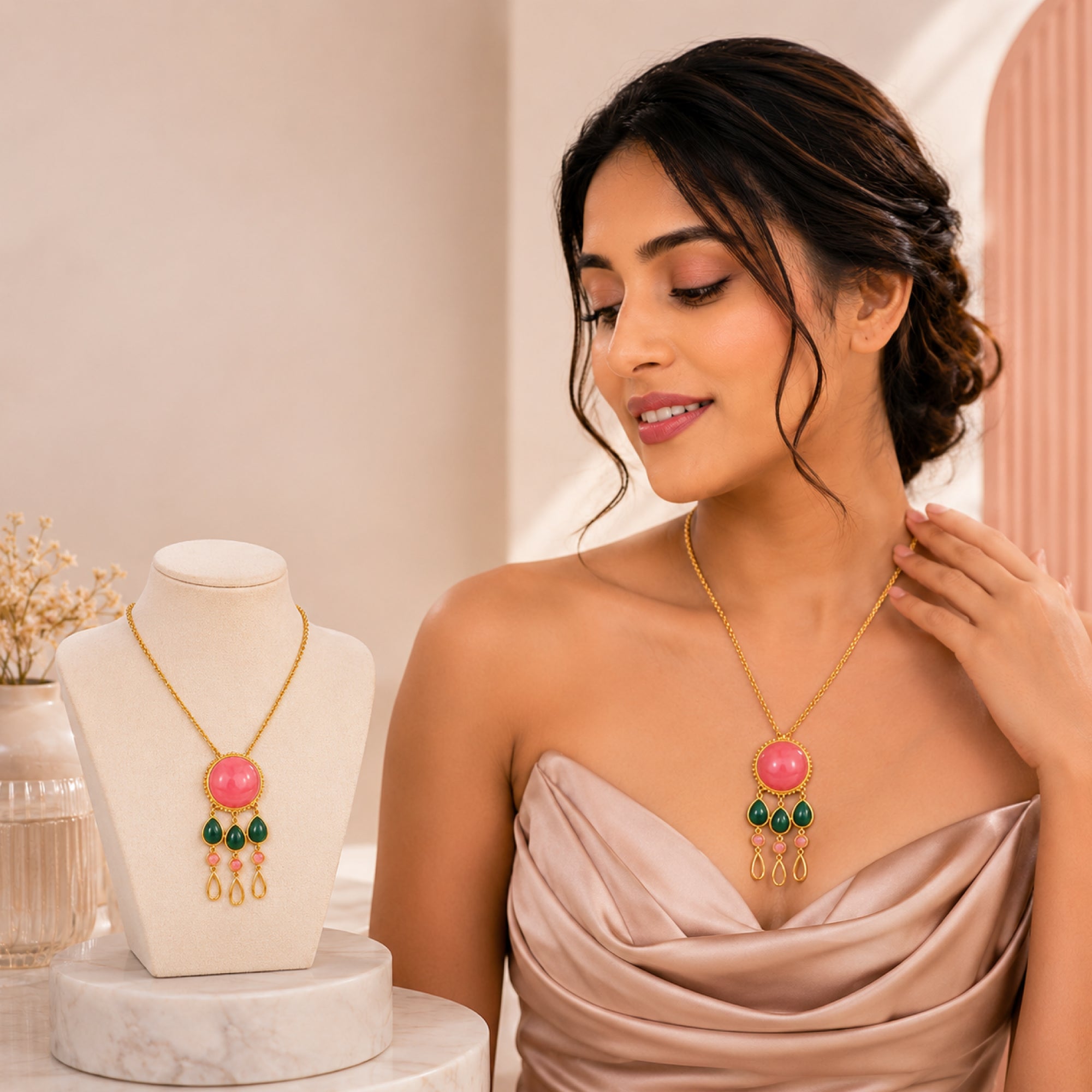 Stellabello Verona Necklace for Women & Girls | Gold Plated Artificial Jewellery | Fashion Chain for Party, Wedding & Festive | Stylish Gift for Birthday, Anniversary & Special Occasions